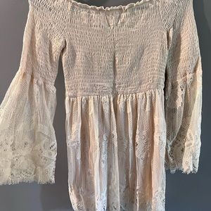 Off the shoulder dress with lace